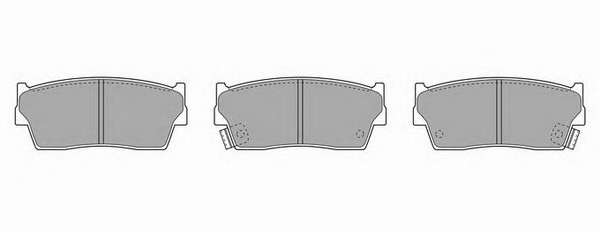 Комплект тормозных колодок, дисковый тормоз