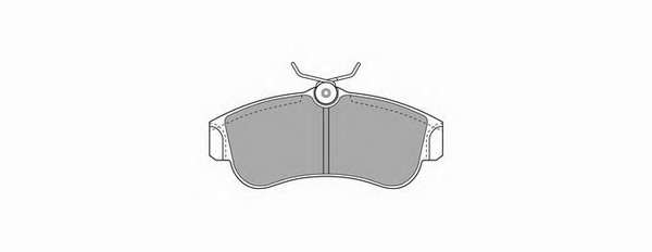 Комплект тормозных колодок, дисковый тормоз