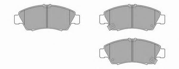 Комплект тормозных колодок, дисковый тормоз