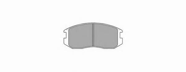 Комплект тормозных колодок, дисковый тормоз