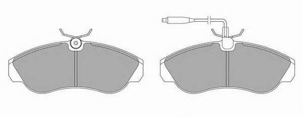 Комплект тормозных колодок, дисковый тормоз