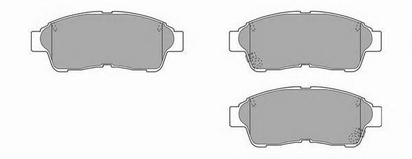 Комплект тормозных колодок, дисковый тормоз