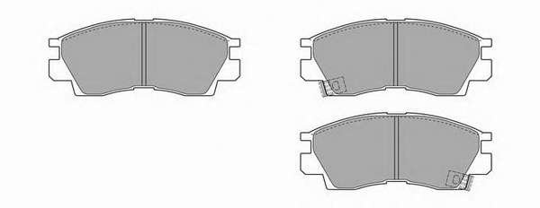 Комплект тормозных колодок, дисковый тормоз