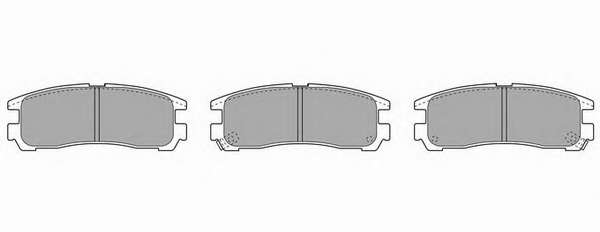 Комплект тормозных колодок, дисковый тормоз