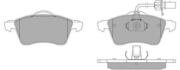 Комплект тормозных колодок, дисковый тормоз