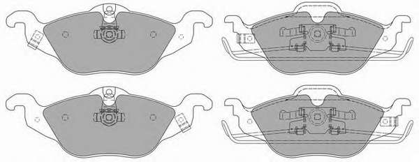 Комплект тормозных колодок, дисковый тормоз