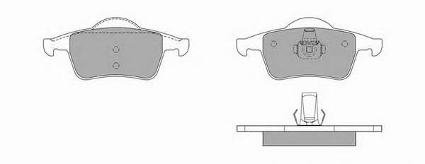 Комплект тормозных колодок, дисковый тормоз