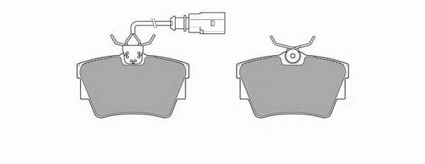 Комплект тормозных колодок, дисковый тормоз