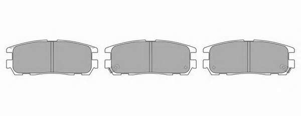 Комплект тормозных колодок, дисковый тормоз