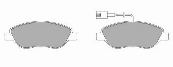 Комплект тормозных колодок, дисковый тормоз