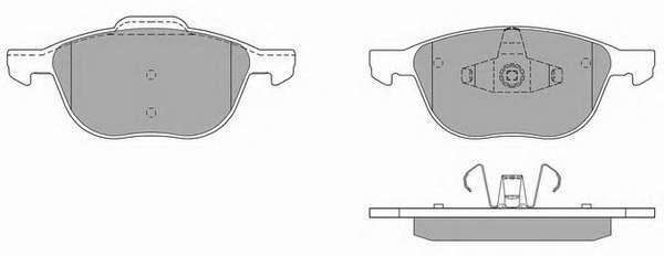 Комплект тормозных колодок, дисковый тормоз