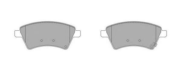 Комплект тормозных колодок, дисковый тормоз