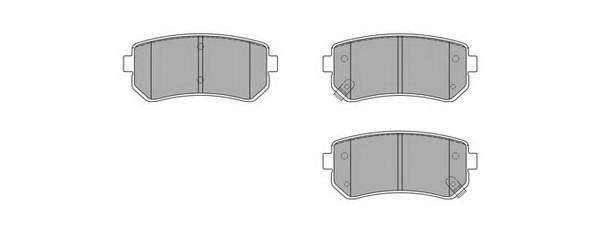 Комплект тормозных колодок, дисковый тормоз