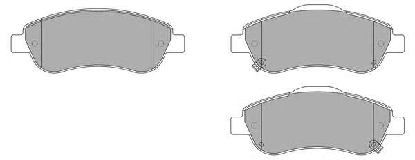 Комплект тормозных колодок, дисковый тормоз