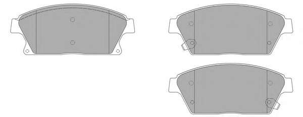 Комплект тормозных колодок, дисковый тормоз