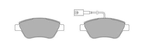 Комплект тормозных колодок, дисковый тормоз