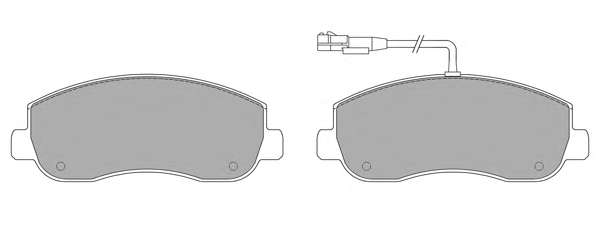 Комплект тормозных колодок, дисковый тормоз