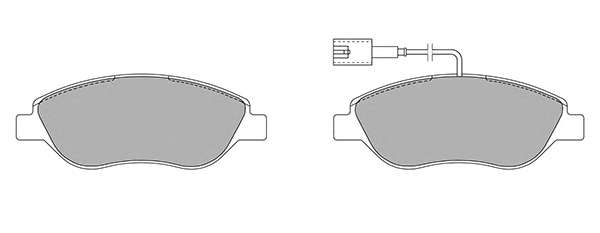 Комплект тормозных колодок, дисковый тормоз