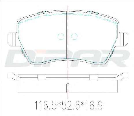 Комплект тормозных колодок, дисковый тормоз