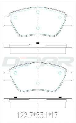 Комплект тормозных колодок, дисковый тормоз
