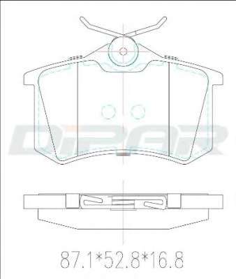 Комплект тормозных колодок, дисковый тормоз