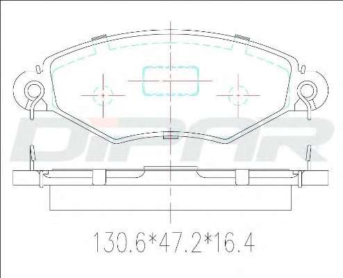 Комплект тормозных колодок, дисковый тормоз