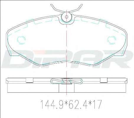 Комплект тормозных колодок, дисковый тормоз