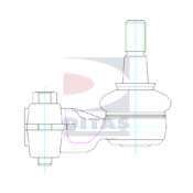 Наконечник поперечной рулевой тяги