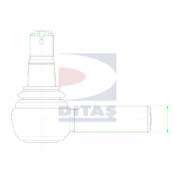 Наконечник поперечной рулевой тяги. Угловой шарнир, продольная рулевая тяга