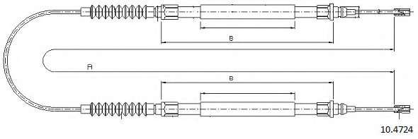Трос, стояночная тормозная система