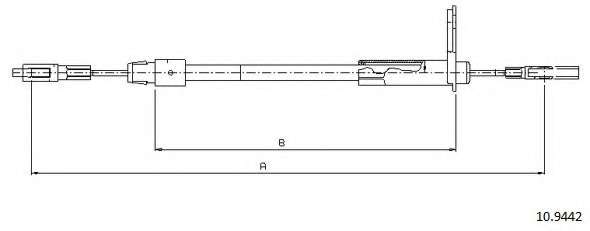 Трос, стояночная тормозная система