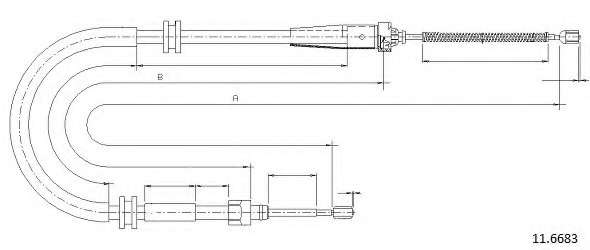 Трос, стояночная тормозная система