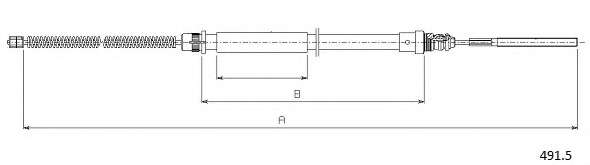 Трос, стояночная тормозная система