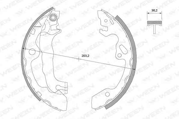 Комплект тормозных колодок