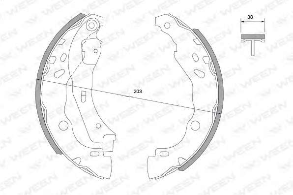 Комплект тормозных колодок