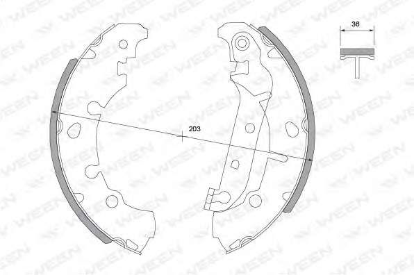Комплект тормозных колодок