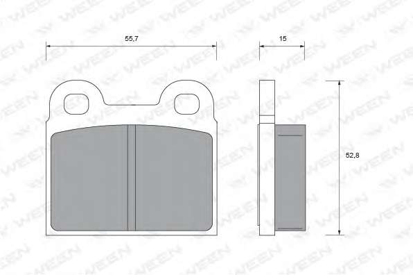 Комплект тормозных колодок, дисковый тормоз