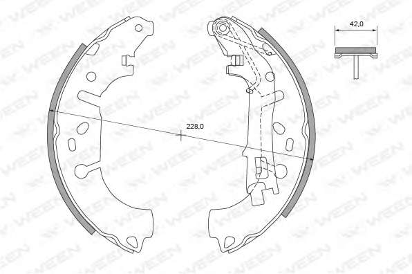 Комплект тормозных колодок