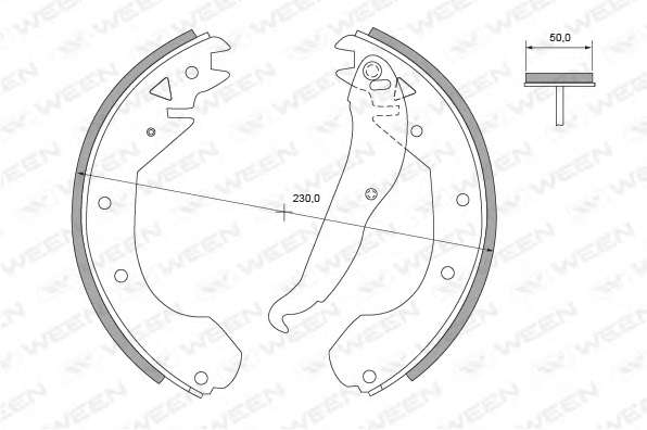 Комплект тормозных колодок