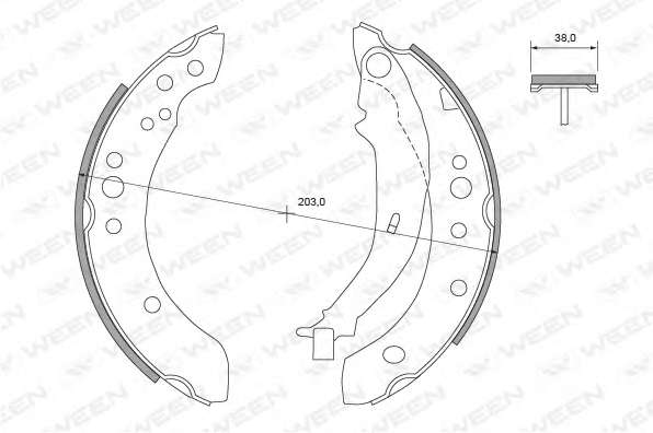 Комплект тормозных колодок