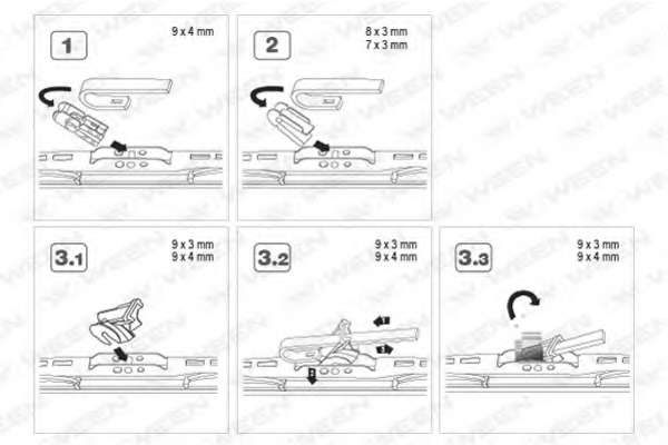 Щітка лобового скла 450мм