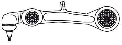 Важіль передній ниж прямий Audi A6 04-