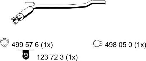 Предглушитель выхлопных газов