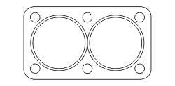 Прокладка, труба выхлопного газа