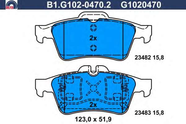 Комплект тормозных колодок, дисковый тормоз