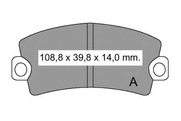 Комплект тормозных колодок, дисковый тормоз