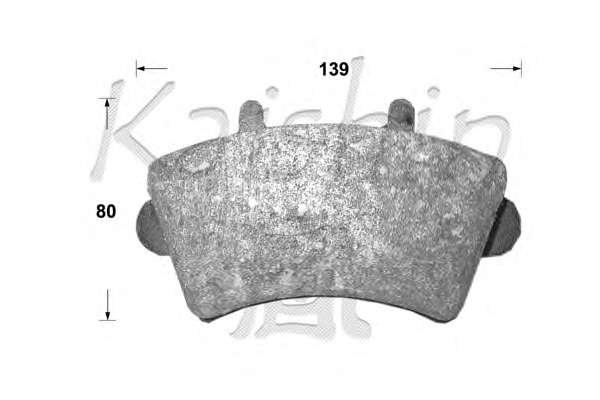 Комплект тормозных колодок, дисковый тормоз