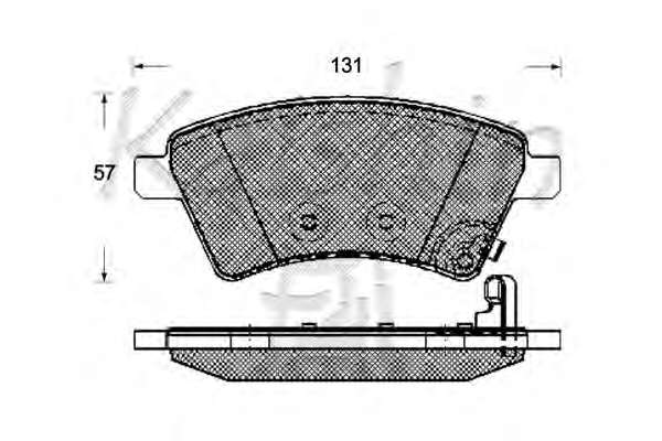 Комплект тормозных колодок, дисковый тормоз