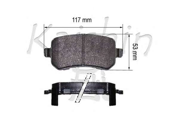 Комплект тормозных колодок, дисковый тормоз