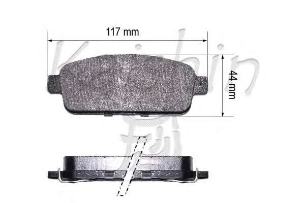 Комплект тормозных колодок, дисковый тормоз